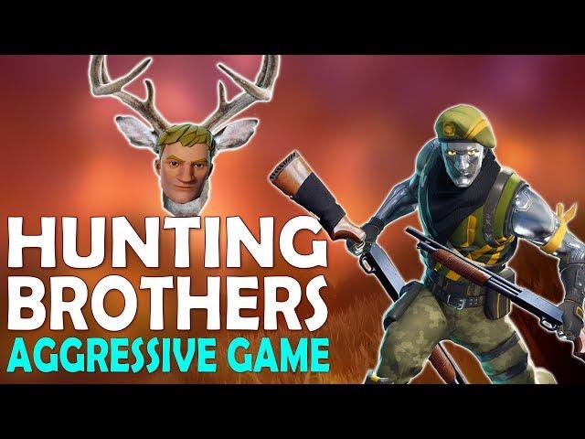 DAEQUAN AGGRESSIVELY HUNTING BROTHERS | HIGH KILL FUNNY GAME - (Fortnite Battle Royale)