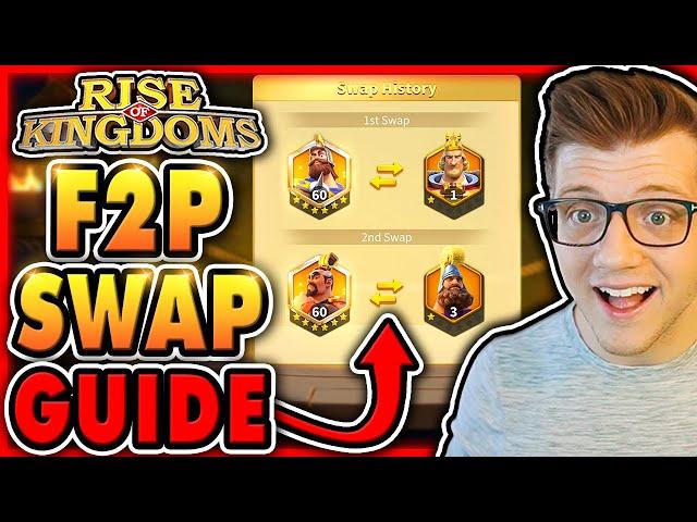 Commander Swap FREE TO PLAY GUIDE in Rise of Kingdoms! feat. F2P @MrSneakyyGaming