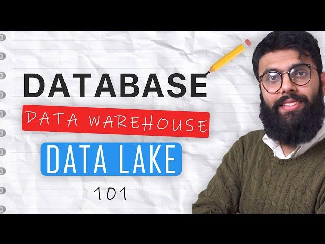 Database vs Data Warehouse vs Data Lake - What's the difference?