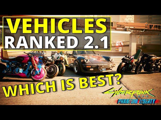 All New Vehicles Ranked Worst to Best in Cyberpunk 2077 2.1