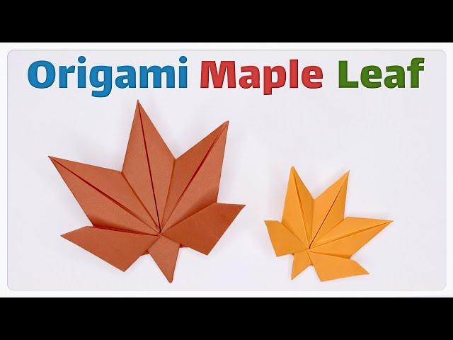 Easy Origami Maple Leaf