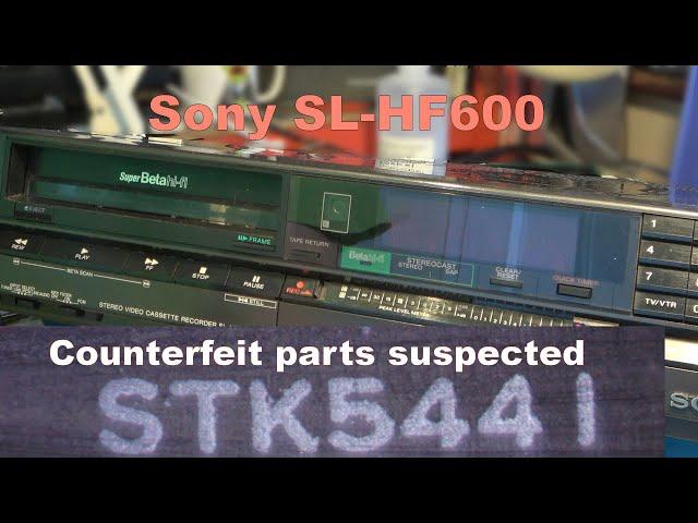 Working on Superbeta SL-HF600 part 5. Counterfeit components.
