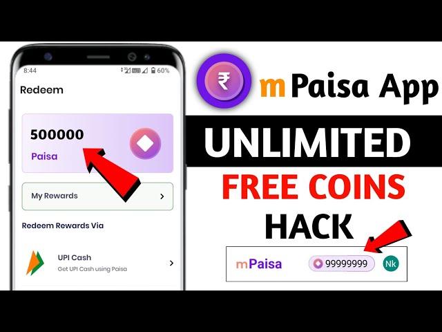 mPaisa App H@CK Trick 2024 - m pesa app unlimited trick - how to get unlimited coins in mPaisa app