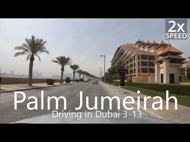 4K Driving in The Palm Jumeirah, Dubai [UAE Drive#3-13]