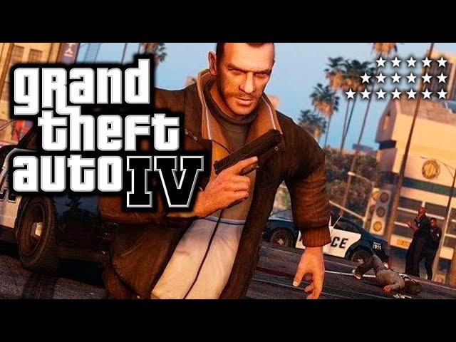 GTA IV 4K Ultra Graphics (iCEnhancer 4.0) - 4, 5 & 6 Star Wanted Level Full Playthrough in 4K 60FPS