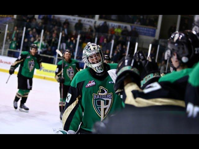 Raiders Goaltender Ian Scott Scores A Goal!