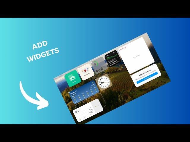 How to add widgets to Desktop on mac