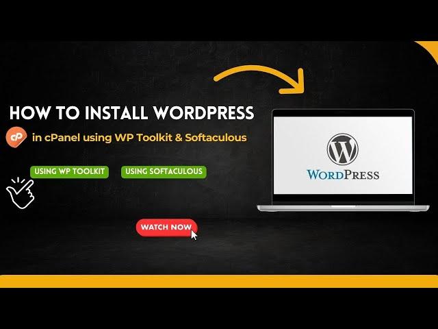 How to Install Wordpress In Cpanel | Using WP Toolkit + Softaculous