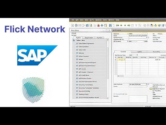 SAP integration with ZATCA E-Invoicing Phase 2 by Flick Network - SAP B1 (SAP Business One)