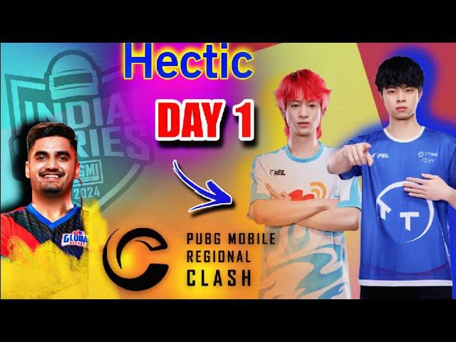 Such A Busy Day PMRC And BGIS | Peace Elite Regional Competition | Pubg Mobile Regional Clash