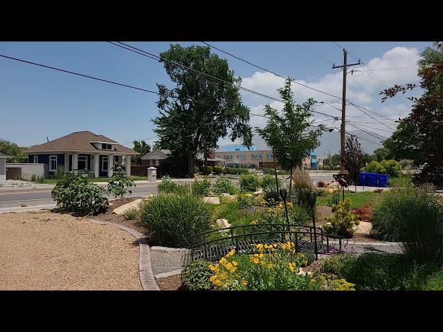 What do Water Wise Landscapes Look Like in Utah, A Yard With Year Round Color