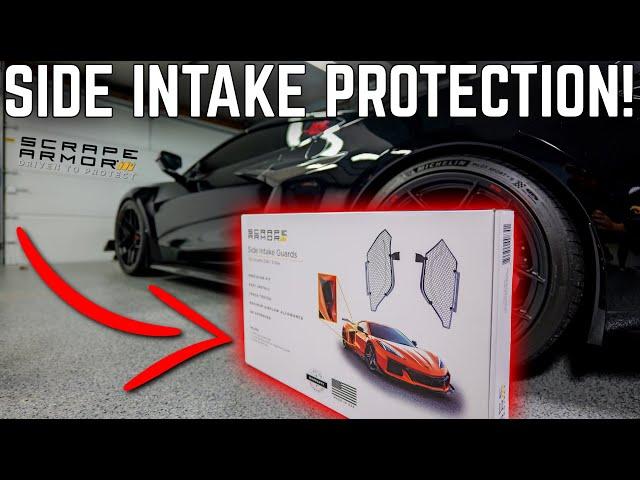 Protect YOUR C8 Corvette: Install and Review of the NEW Scrape Armor Side Intake Grille Guards!