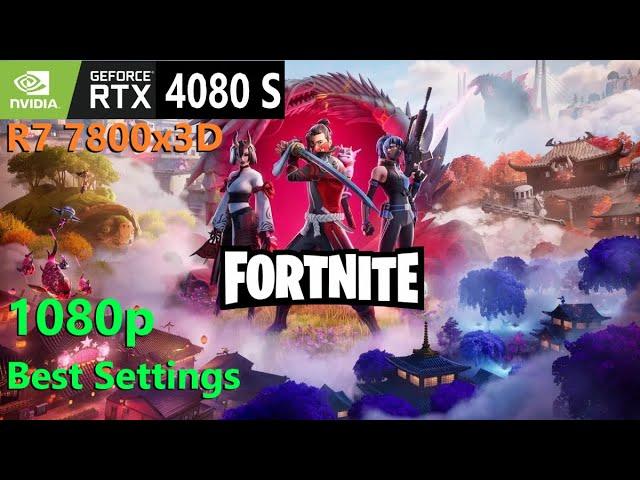 Fortnite RTX 4080 SUPER, Ryzen 7 7800x3D, 1080p, Dx.12