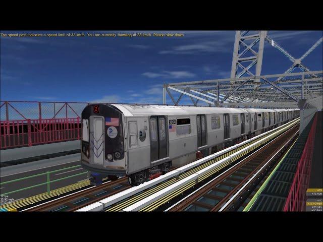 OpenBVE HD: Chasing NYC Subway R179 Z Skip-Stop Express Train (Jamaica Center to Broad Street)