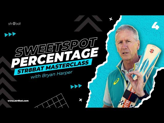 Bryan Harper Masterclass on Sweetspot Percentage | str8bat Cricket Bat Sensor