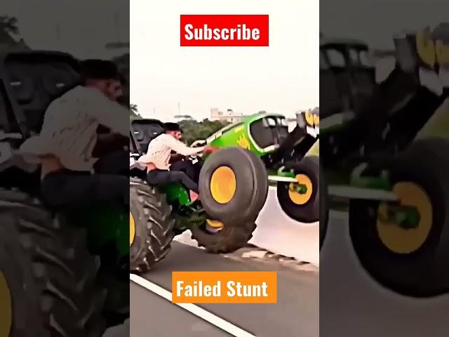 Failed Stunt #johndeere #tractor #stunt #stunts #shorts #viral #subscribe #trending #short