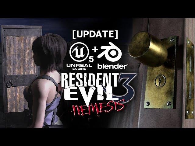 [UPDATE] RESIDENT EVIL 3: REMAKE || UNREAL ENGINE 5 - Squeaky Doors of Raccoon City