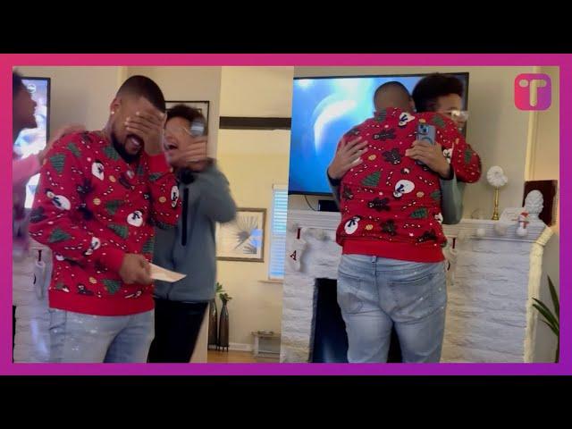 Man Surprises Brother Who Lost His Job By Flying In His Son For Christmas