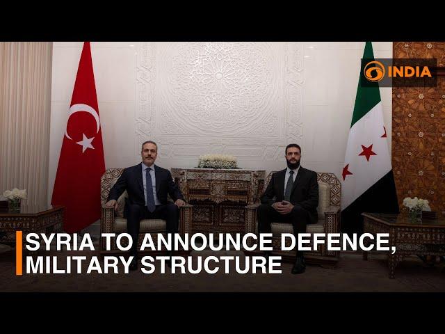 Syrian leader says he will announce defence, military structure soon | DD India Live