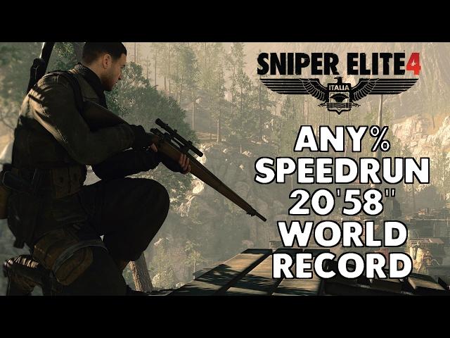 Sniper Elite 4 Speedrun - 20'58" [World Record]