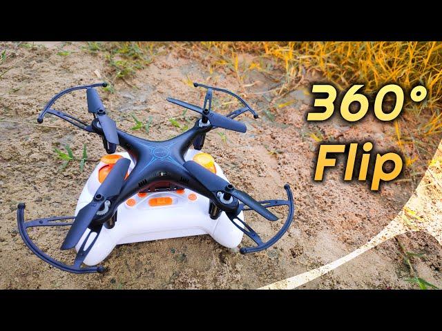 HX750 Drone 360° Flip Stunt | Remote Wala Drone | Drone Ki Video | #shorts  #toys  #drone  #flip