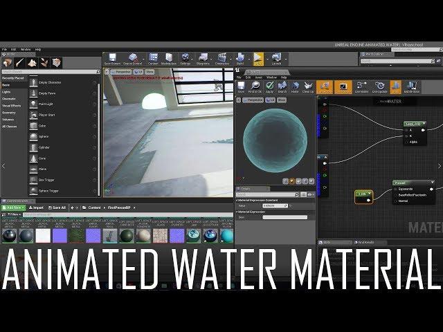 UNREAL ENGINE ANIMATED WATER MATERIAL