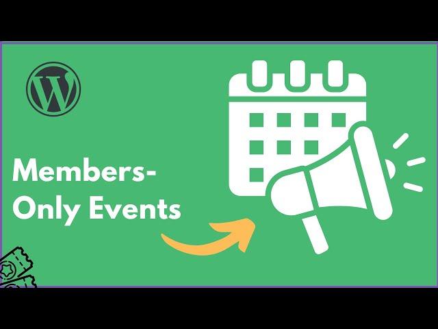 Create Members Only Events with Events Manager + WordPress