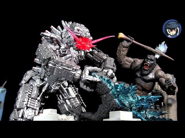 SH MonsterArts Godzilla VS Kong - MechaGodzilla 2021 - Bandai Tamashii Legendary Kaiju Figure Review