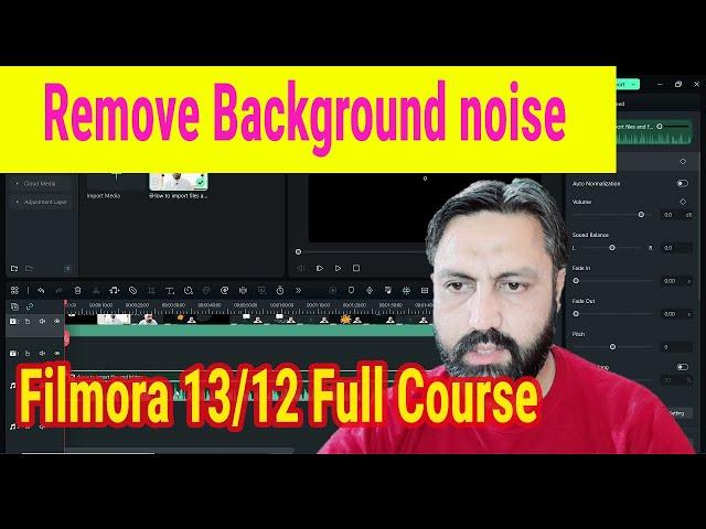 remove background noise in filmora 12 | how to remove background noise in wondershare filmora 13