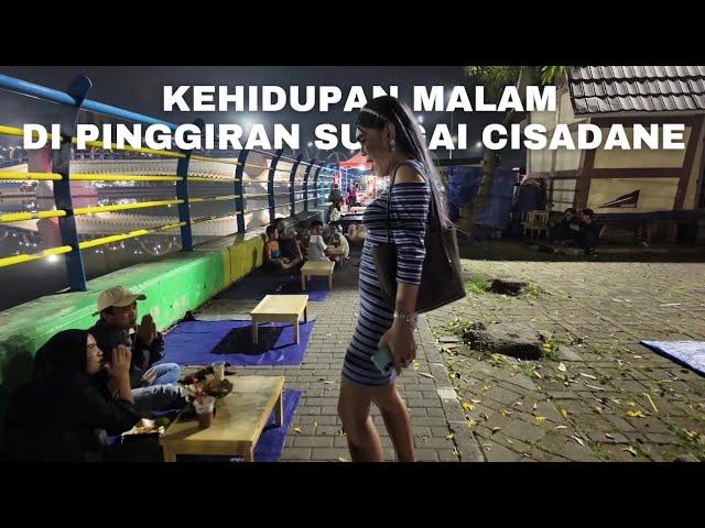 kehidupan Malam Di Pinggiran Sungai Cisadane Tangerang Indonesia |Walking Nightlife