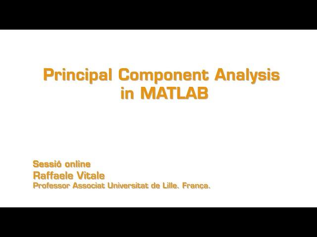 Principal Component Analysis in MATLAB