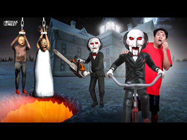 GRANNY VS. SAW SHORT FILM - ग्रैनी | HORROR GAME GRANNY : CHAPTER 2 SLENDRINA | MOHAK MEET