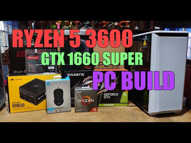 GTX 1660 SUPER + RYZEN 5 3600 BUILD (TimeLapse)