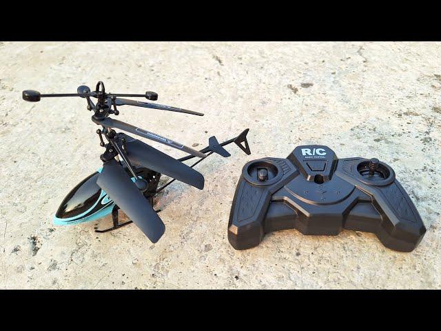 Blue Mini RC Helicopter 3,5 Channel Review Test