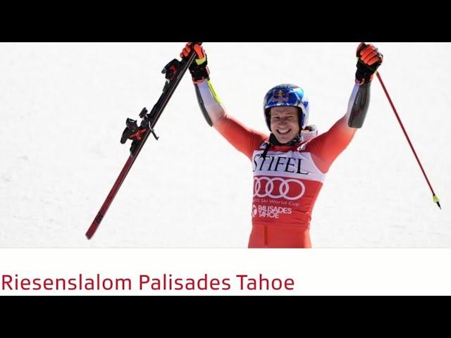 Ski Alpin Men's giant Slalom Palisades Tahoe (USA) 2.run Highlights 2024