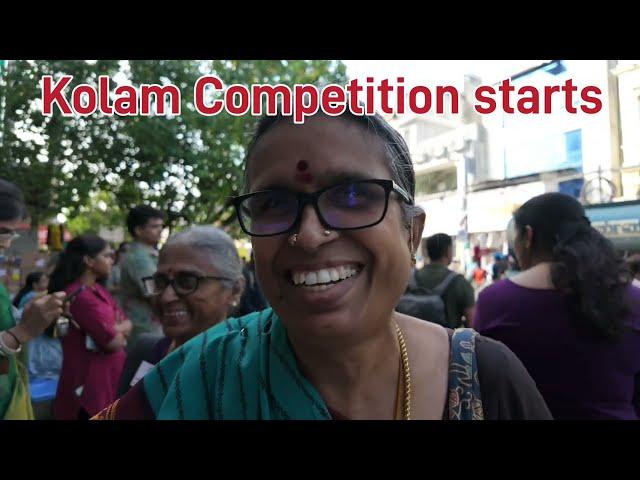 Kolam competition begins @ Mylapore festival