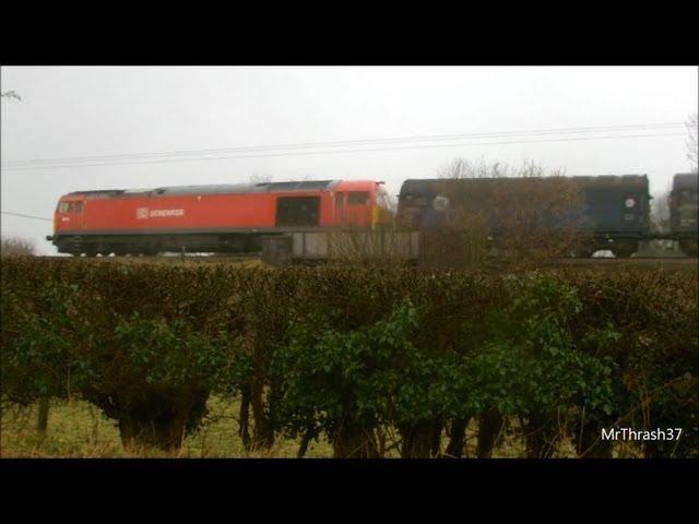 (HD) 60020 6V75 Dee Marsh - Margam at Shelwick 9/3/13