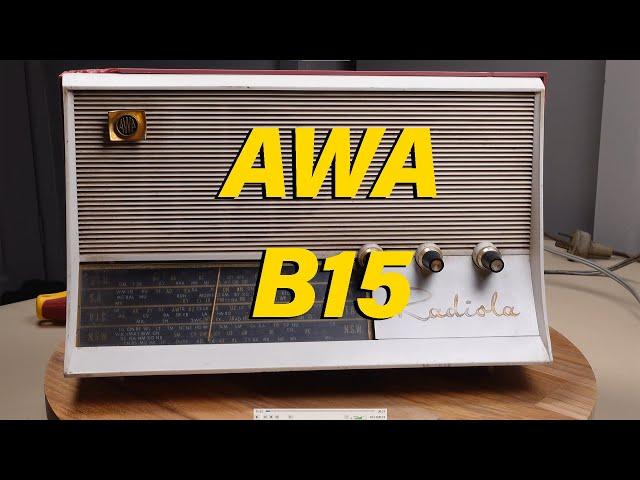 ElectroSound 23A. AWA B15 Red Valve/Tube Radio