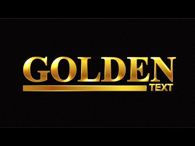Golden Text | Adobe Illustrator Tutorial