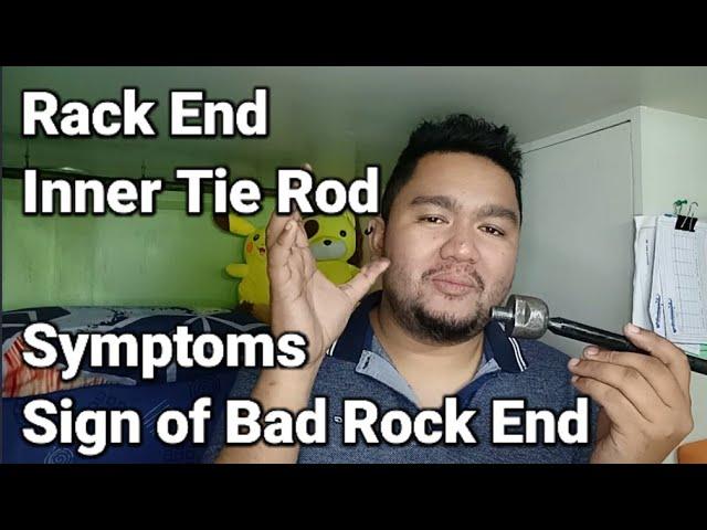 Rack End or Inner Tie Rod , Symptoms or sign of damage rack end.