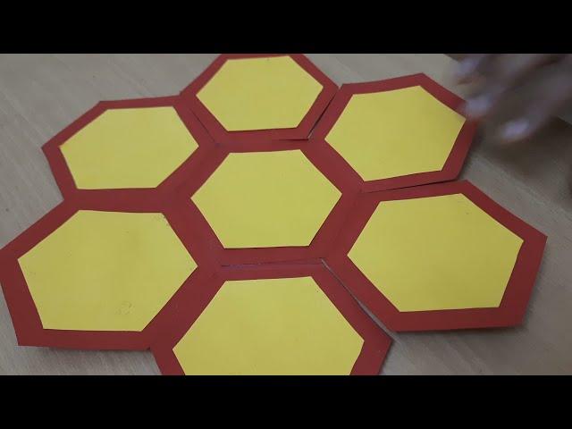 Hexagonal Scrapbook Card for Poster Presentation | DIY