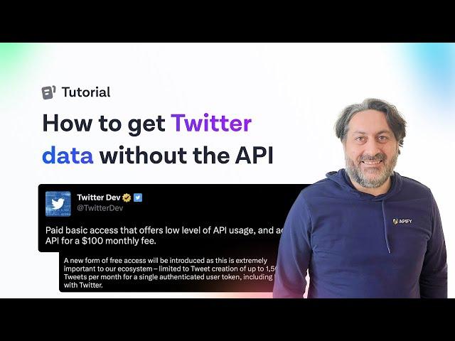 How to get Twitter data without the API | Twitter Scraper Tutorial | Twitter API alternative