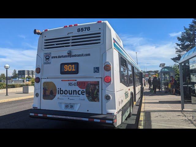 DRT Route 901C full Route( Windfields farm Dr to Oshawa Centre Term)