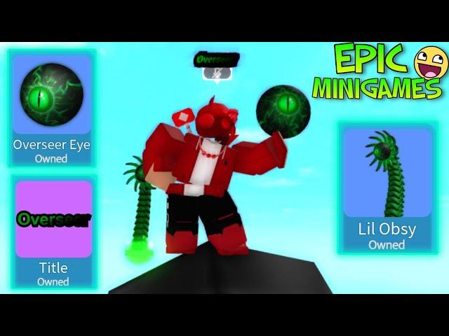 IM THE FIRST PERSON TO OBTAIN THE OBSY PET & MORE! [RBLX: Epic Minigames]