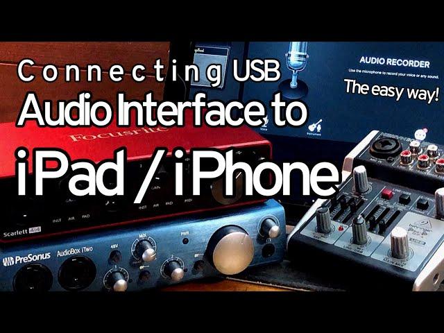 USB Audio Interface to iPad/iPhone- The easy way!