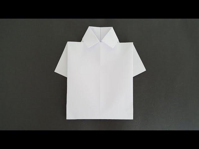 Paper Shirt Making (Origami) How to make a paper shirt? DIY