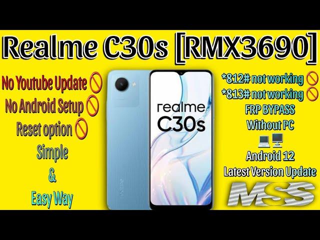 Realme C30s Frp Bypass Android 12 | Realme C30s Frp Bypass | Realme C30s Frp Bypass Youtube Update |