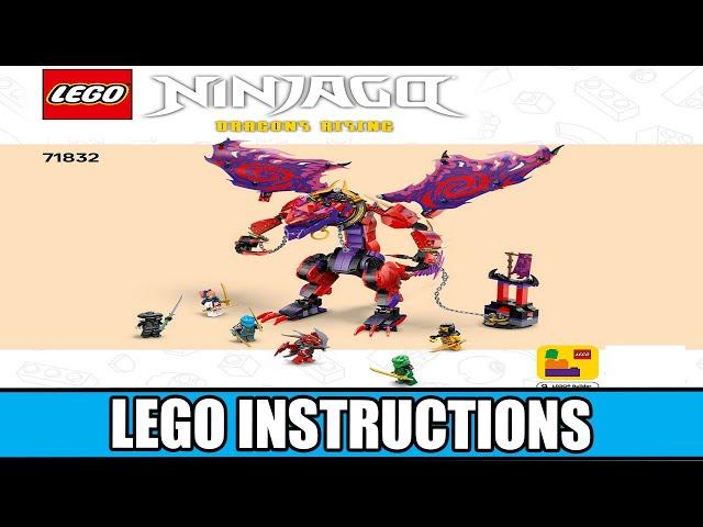 LEGO Instructions - Ninjago - 71832 - Thunderfang Dragon of Chaos - Dragons Rising Season 3