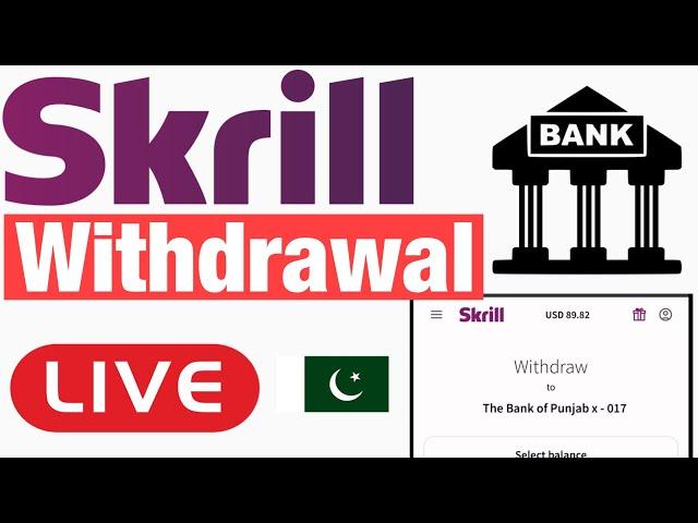 Skrill Live Withdrawal to Bank Account in Pakistan | 2023 | Swift Code & IBAN | Free Withdrawal