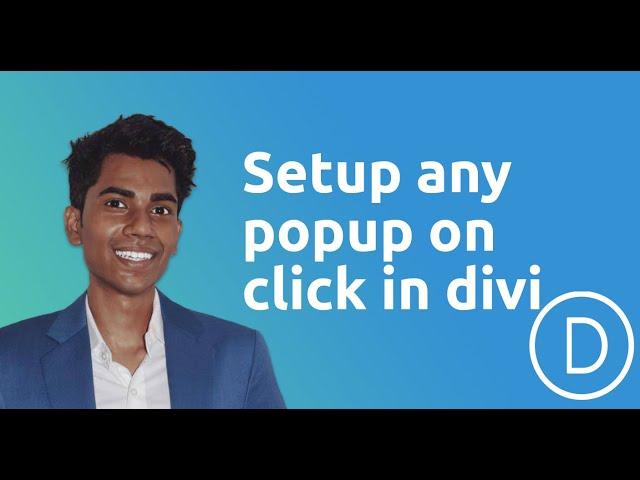 How to set any popup on click on divi theme (Free)